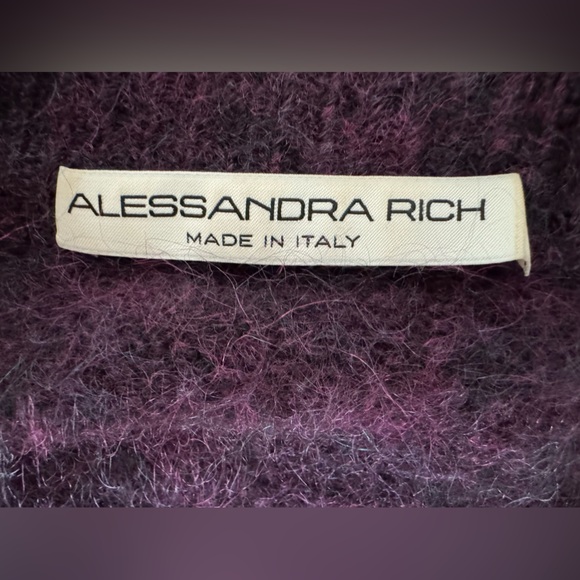 ALESSANDRA RICH
MOHAIR-BLEND LONG CARDIGAN WITH CRYSTALS size 40 - Picture 12 of 15